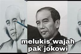 Gambar Pak Jokowi Dari Pensil